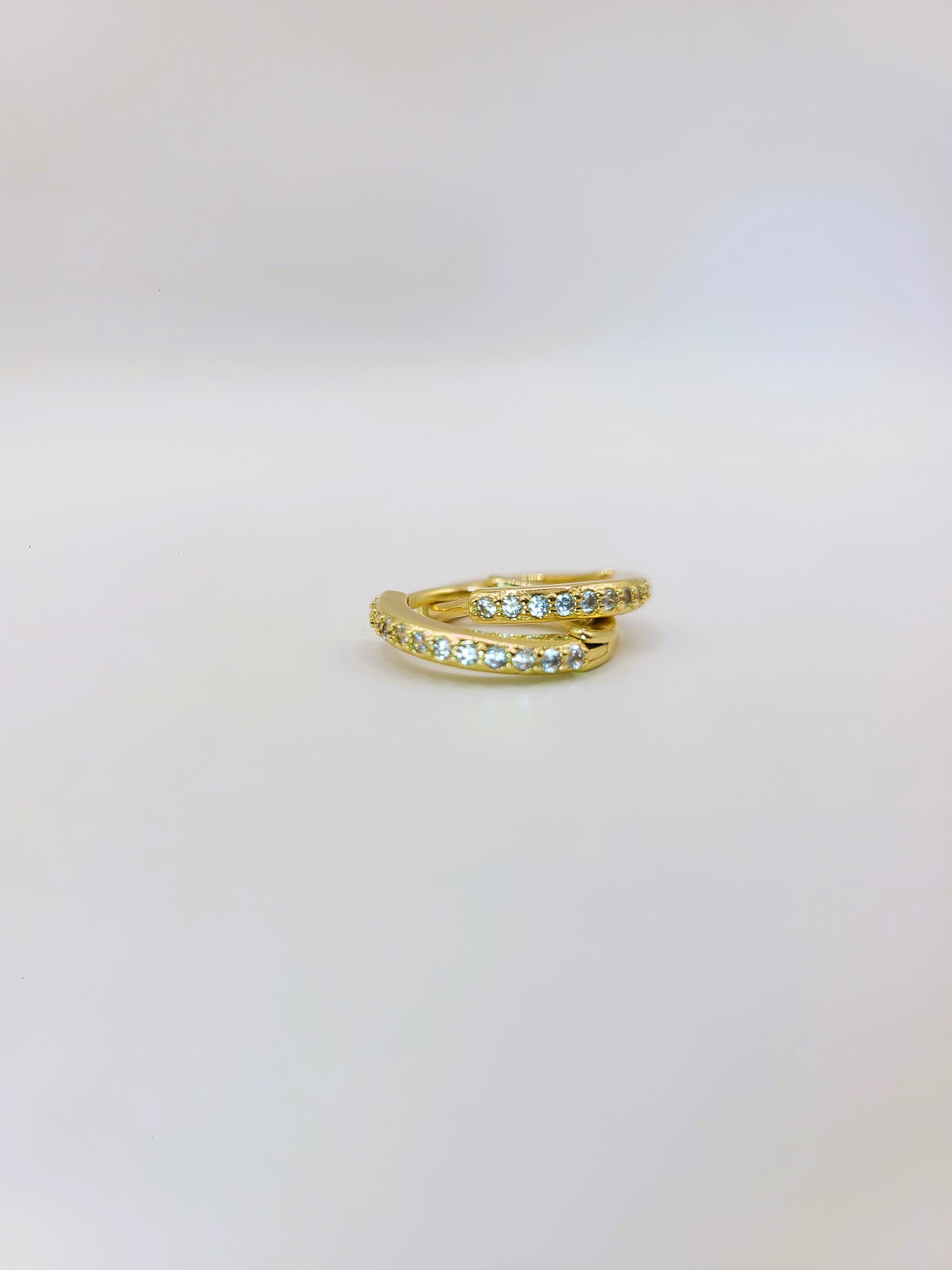 Thin Mini Diamond Huggies