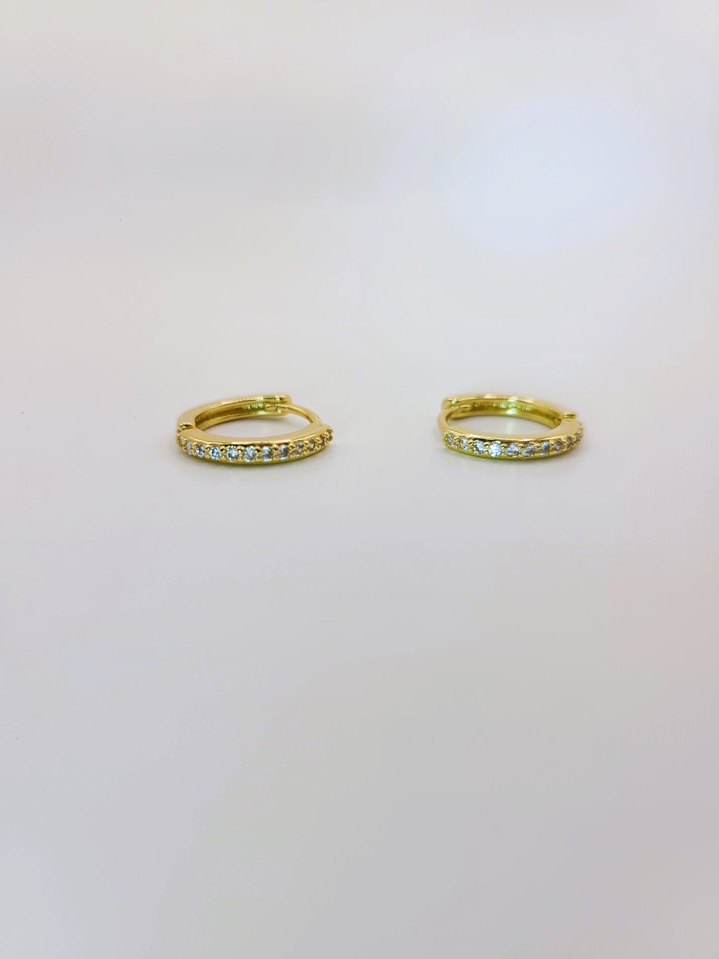 Thin Mini Diamond Huggies