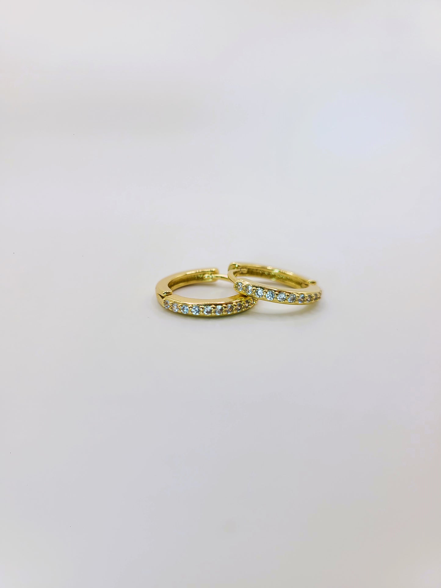 Thin Mini Diamond Huggies