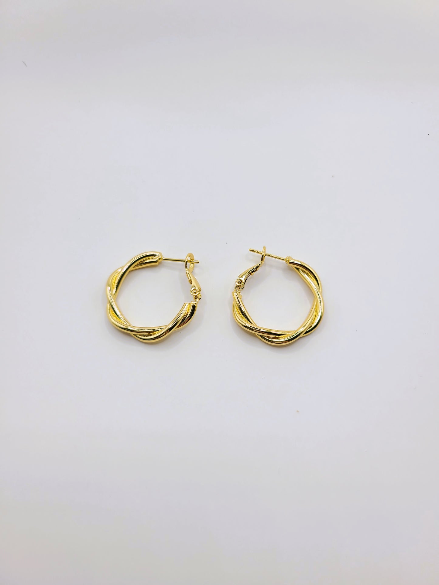 Signature Gold Thin Twisted Sister Hoops