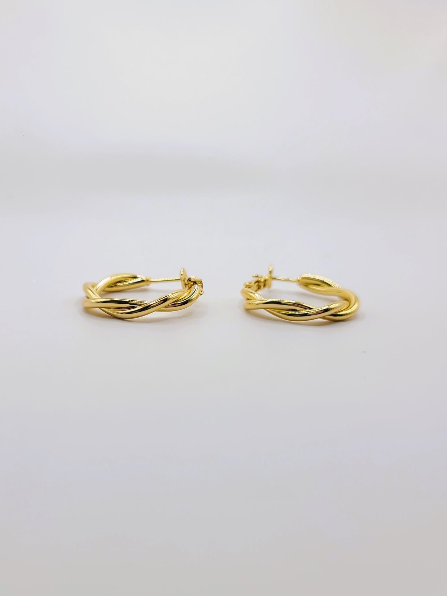 Signature Gold Thin Twisted Sister Hoops