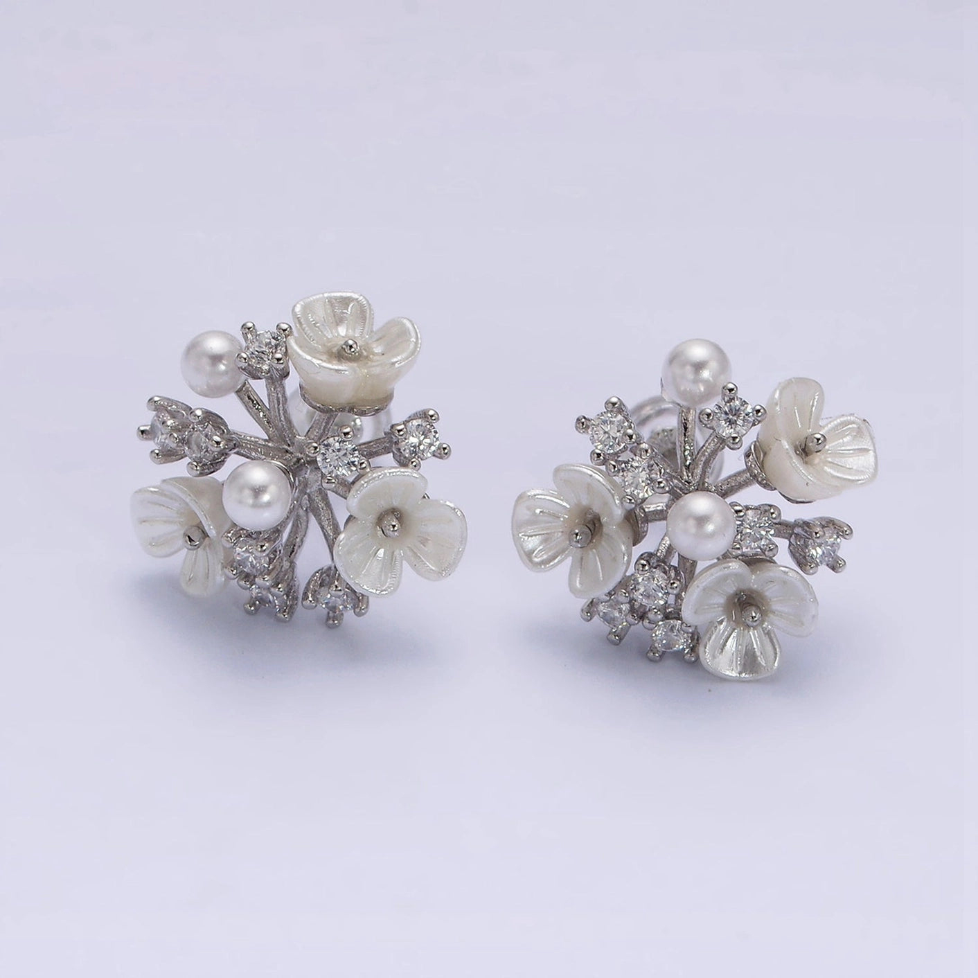 Floral Bouquet Stud Earrings