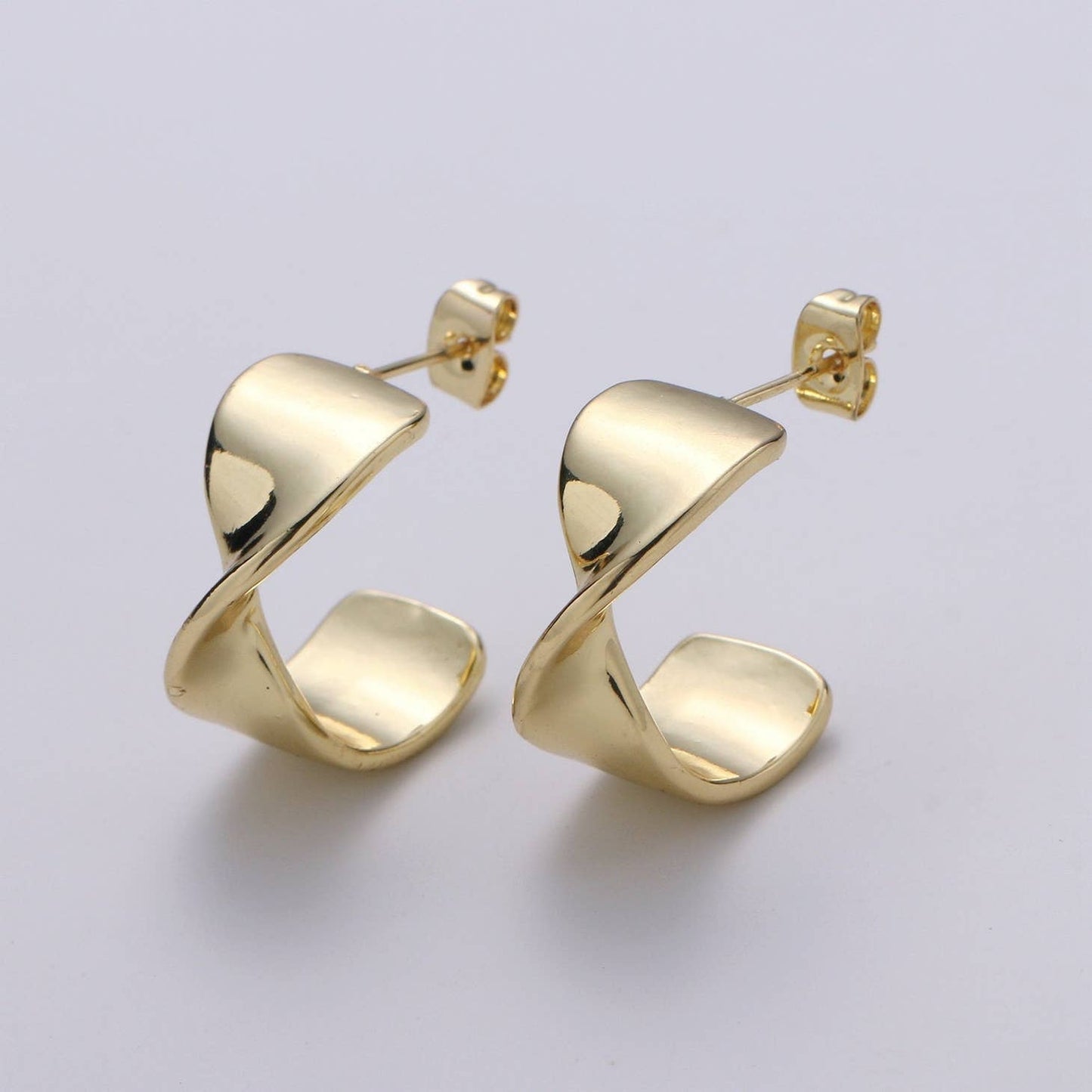 Signature Gold Super Chunky Twisted Sister Hoops