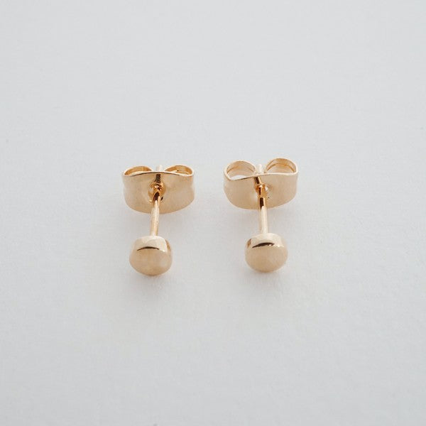 Mini Circle Stud Earrings