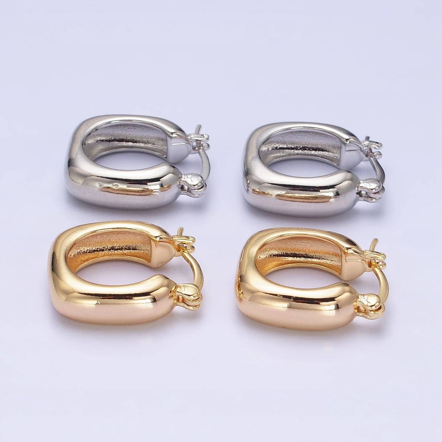 Chubby Rounded Square Hoops