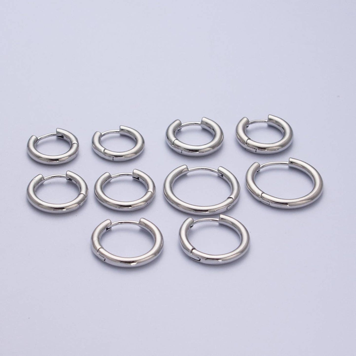 White Gold Filled Minimalist Huggies