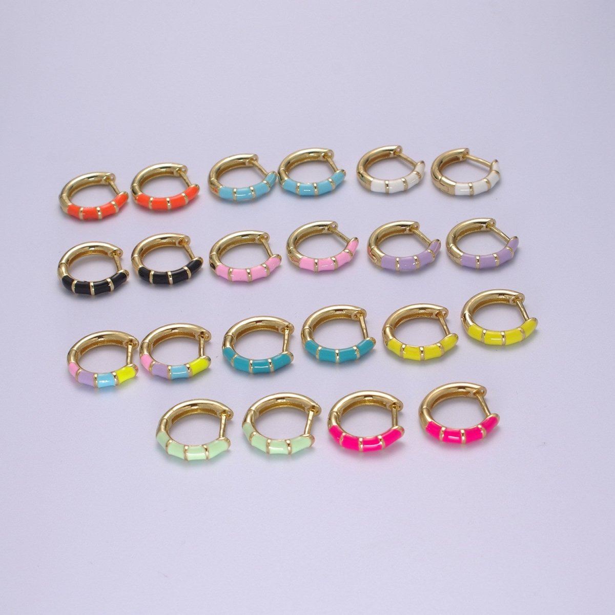 Color Huggies with Gold Trim