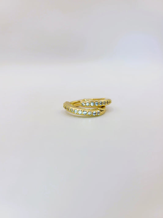 Thin Mini Diamond Huggies