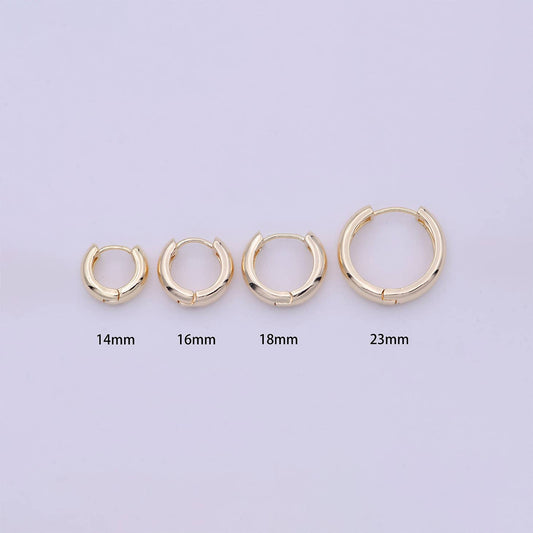 Gold Filled Minimalist Huggies