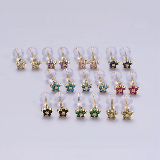 Pick-A-Color Mini Flower Studs