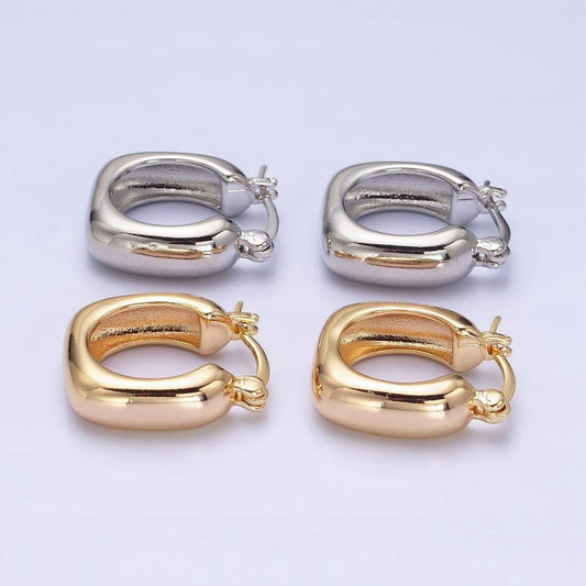 Chubby Rounded Square Hoops