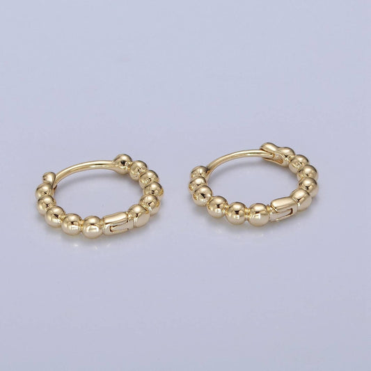 Dainty Gold-Filled Bubble Huggies
