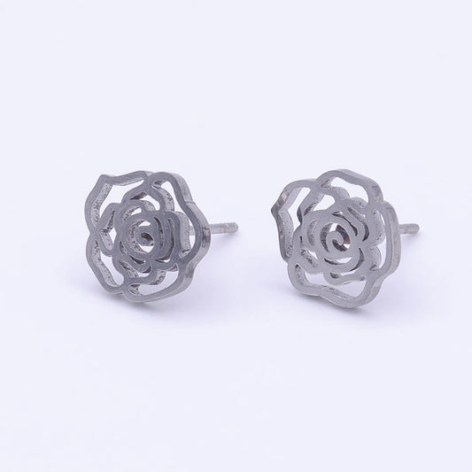 Artisan Rose Studs