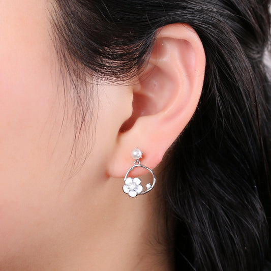 Bees + Blooms Mismatched Stud Earrings